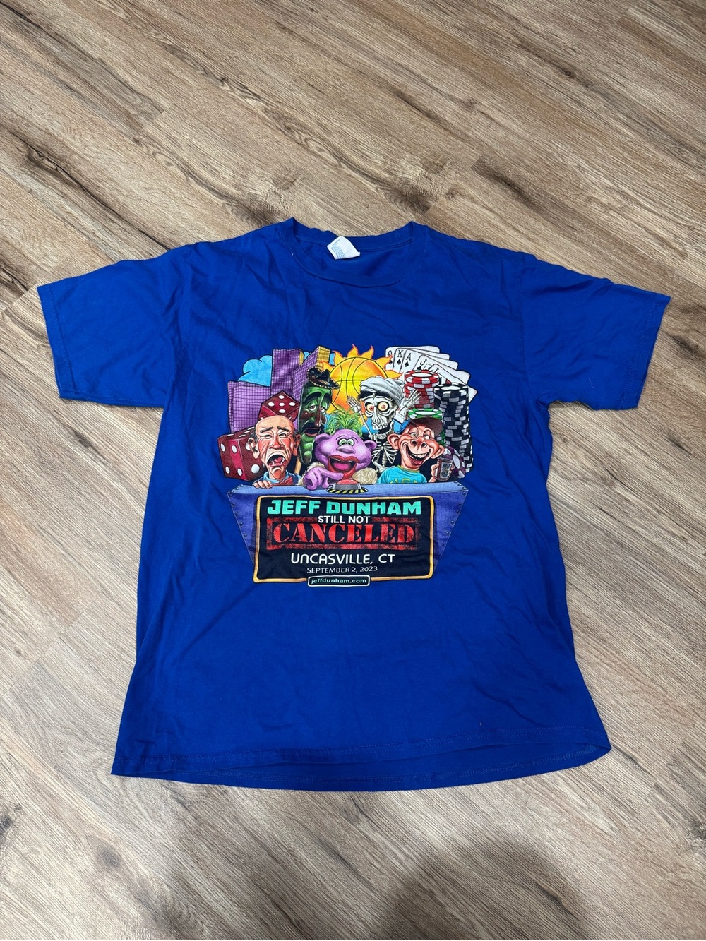Jeff Dunham "Still Not Canceled" Tour T-shirt From Uncasville, CT